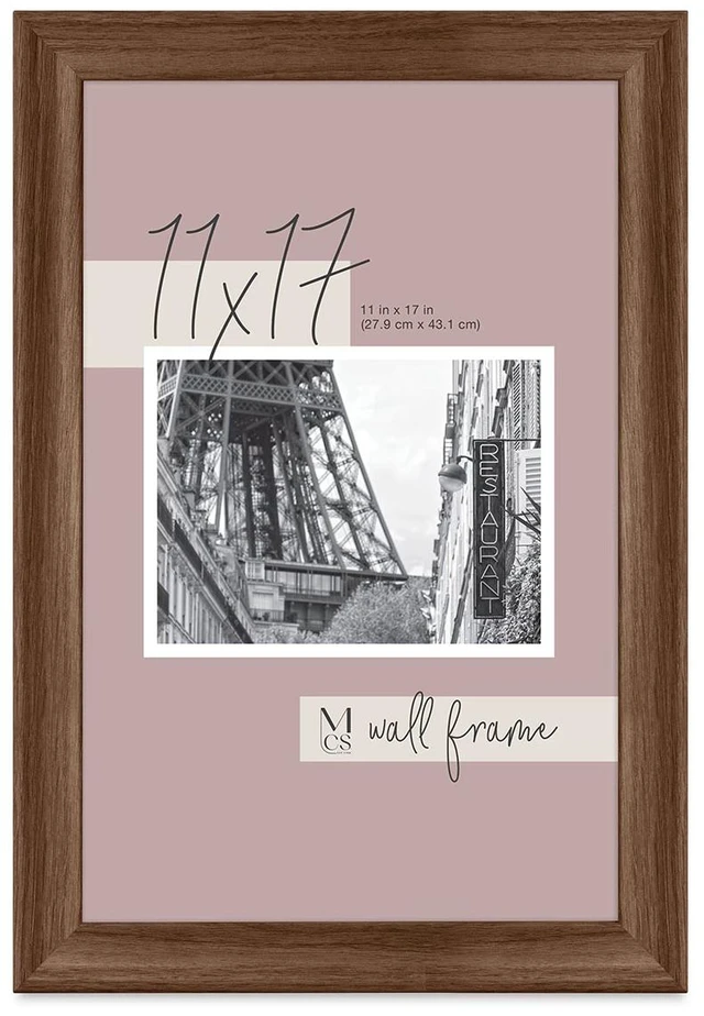 Main image of MCS 11x17" Classic Edge Wall Frame - Walnut