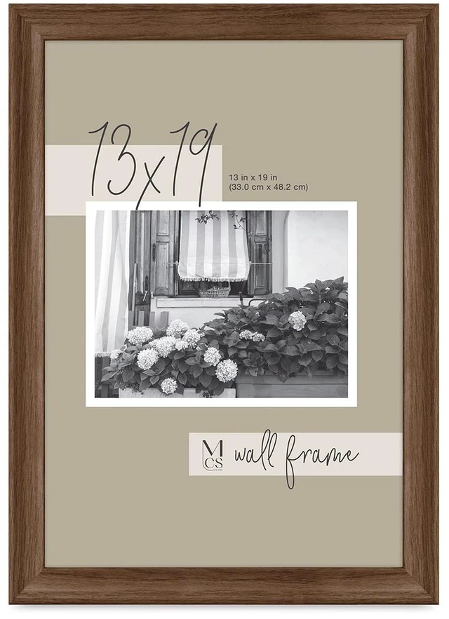 Main image of MCS 13x19" Classic Edge Wall Frame - Walnut
