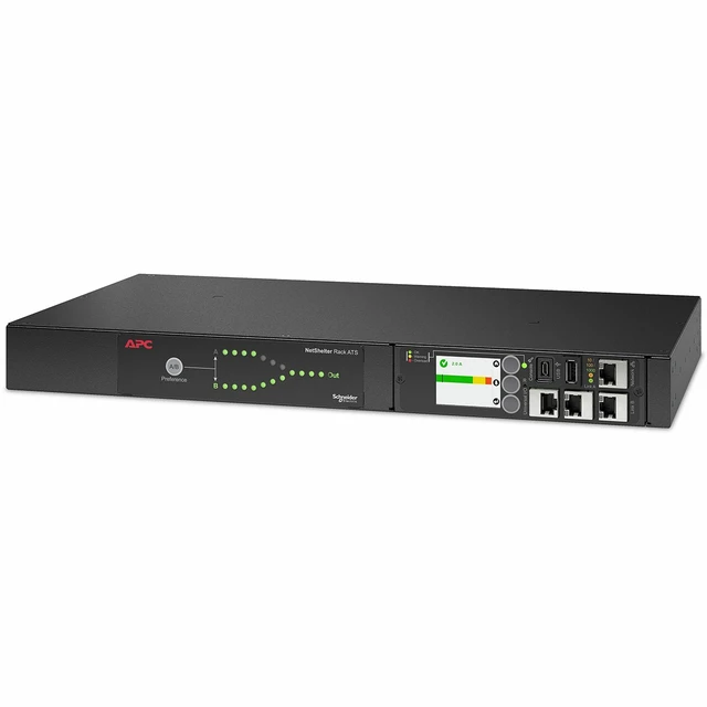 Alt view image 10 of 10 - APC by Schneider Electric NetShelter Automatic Transfer Switch - 8 x IEC 60320 C13, 1 x IEC 60320 C19