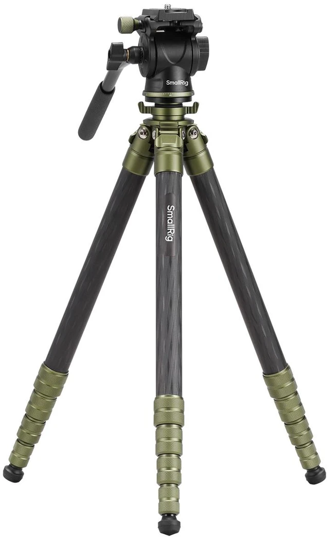 Main image of SmallRig 5-Section Carbon Fiber Ultra-Light Travel Tripod with Fluid Head