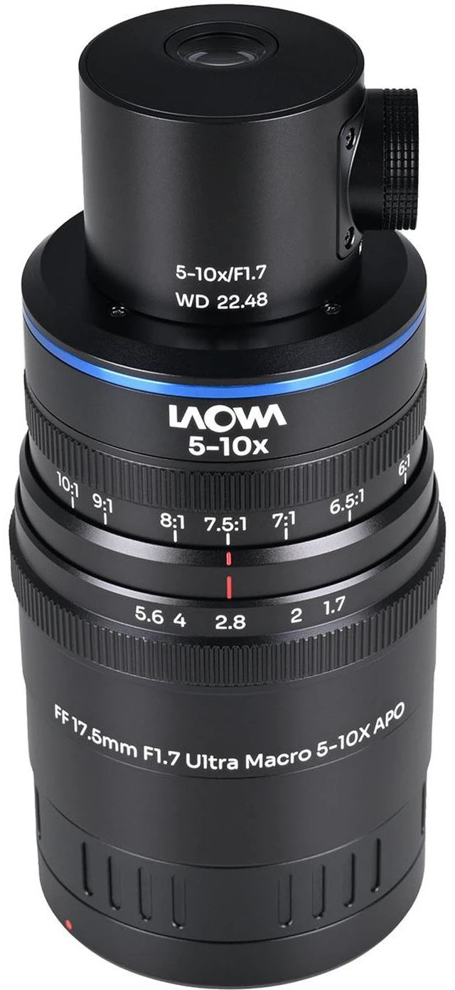 Alt view image 2 of 7 - Venus Laowa Aksen 17.5mm f/1.7 5-10X Ultra Macro APO Lens for Canon RF, Coaxial Lighting