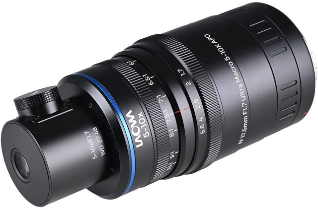 Alt view image 4 of 7 - Venus Laowa Aksen 17.5mm f/1.7 5-10X Ultra Macro APO Lens for Canon RF, Coaxial Lighting