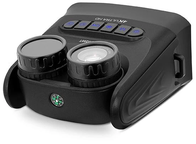 Alt view image 7 of 7 - Minolta MINOLTA MNDM200T 10x25 Digital Night Vision Monocular w/4K UHD Camera and Tilting Lens (Black)