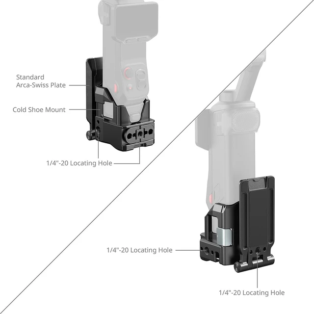 Alt view image 7 of 7 - SmallRig Attachable Mount for Insta360 Luna Ultra/Luna Pro Gimbal Camera