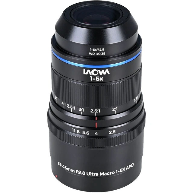 Alt view image 2 of 7 - Venus Laowa Aksen 45mm f/2.8 1-5X Ultra Macro APO Lens for Canon EF