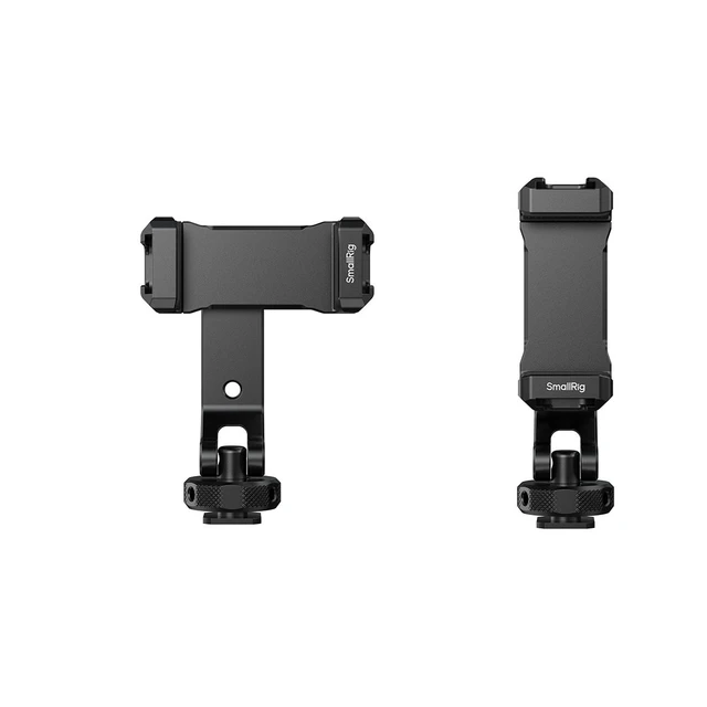 Alt view image 3 of 4 - SmallRig PC-T1 Metal Phone Clamp with Triple Cold Shoe Mounts