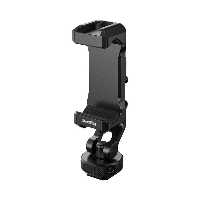 Alt view image 4 of 4 - SmallRig PC-T1 Metal Phone Clamp with Triple Cold Shoe Mounts