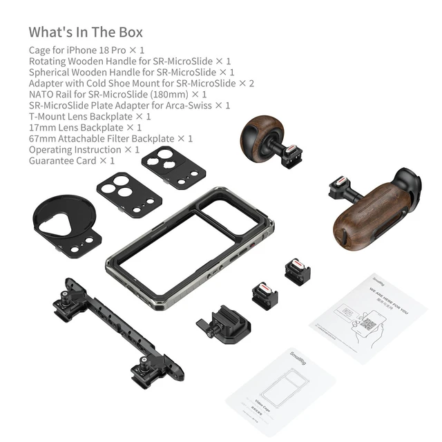 Alt view image 3 of 7 - SmallRig Mobile Video Cage Cinema Kit for - iPhone 18 Pro