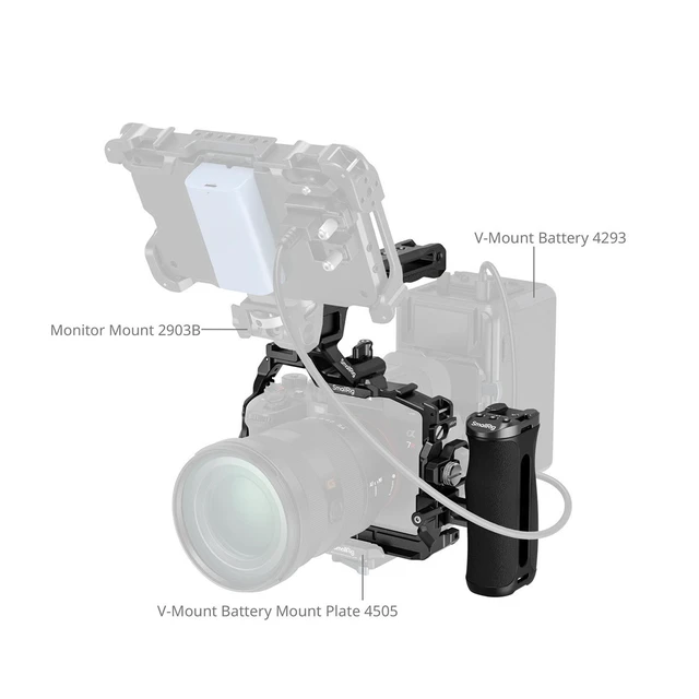 Alt view image 6 of 7 - SmallRig Advanced Full Cage Kit for Sony Alpha 7R VI Camera