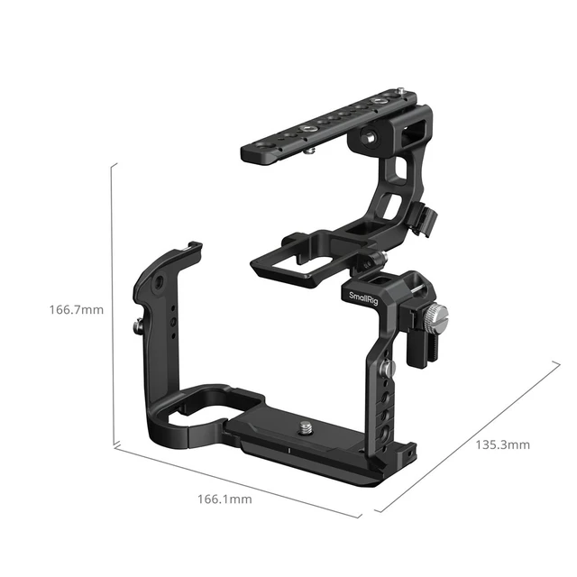Alt view image 2 of 5 - SmallRig Hawklock Cage Kit with XLR Handle for Sony FX5 Camera