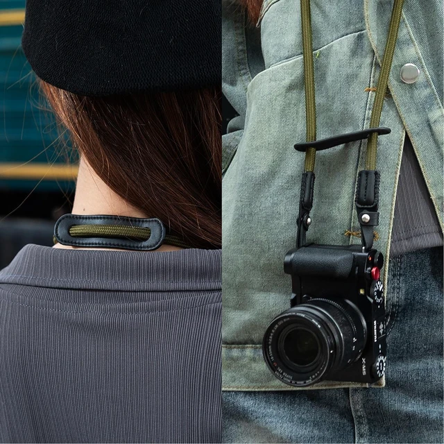 Alt view image 6 of 7 - SmallRig Universal Braided Shoulder Strap, Green