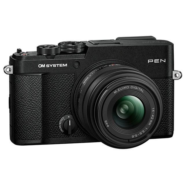Alt view image 4 of 7 - OM SYSTEM PEN Mirrorless Camera, Black with M.Zuiko Digital 14-42mm f/3.5-5.6 III Lens