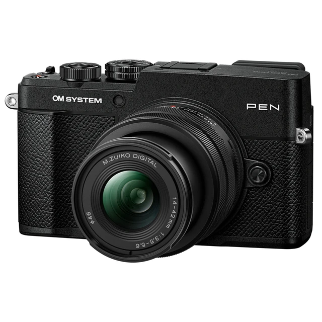 Alt view image 5 of 7 - OM SYSTEM PEN Mirrorless Camera, Black with M.Zuiko Digital 14-42mm f/3.5-5.6 III Lens