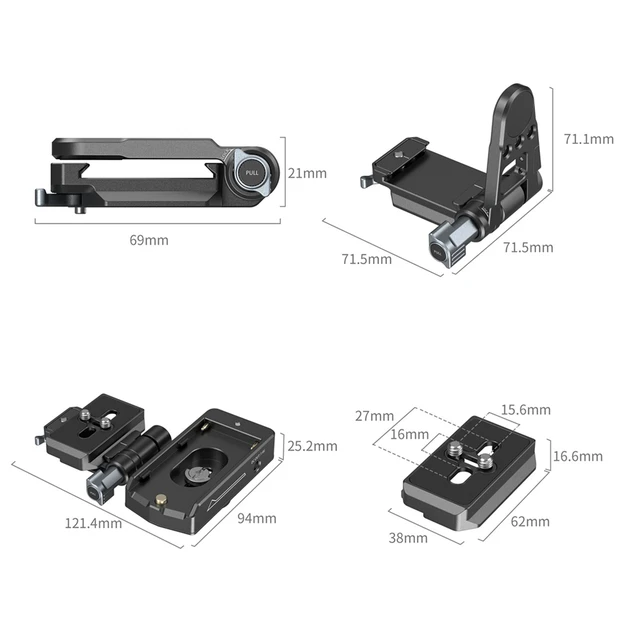 Alt view image 2 of 4 - SmallRig NP-F Battery Adapter Mount Plate Kit for Mirrorless Cameras