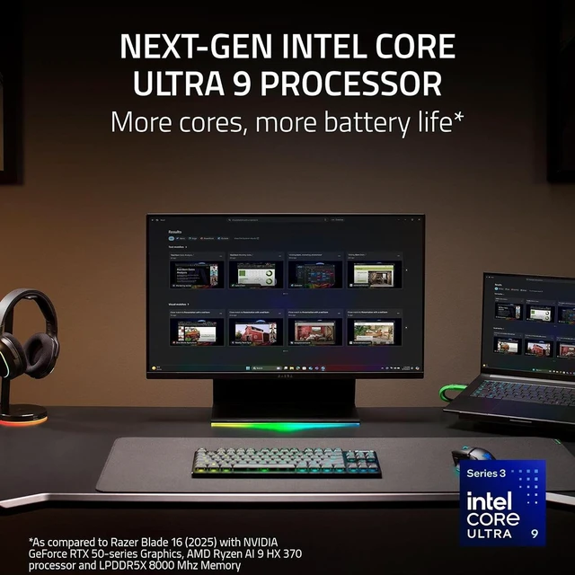 Alt view image 7 of 7 - Razer Blade 16 (S12- 16" QHD+ 240Hz OLED/Core Ultra 9 386H/32GB LPDDR5x/RTX 5080/1TB SSD)