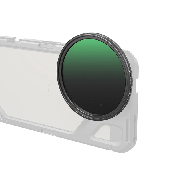Alt view image 2 of 6 - SmallRig 67mm ND64-ND400 6-9 Stop Magnetic VND Filter for Smartphone