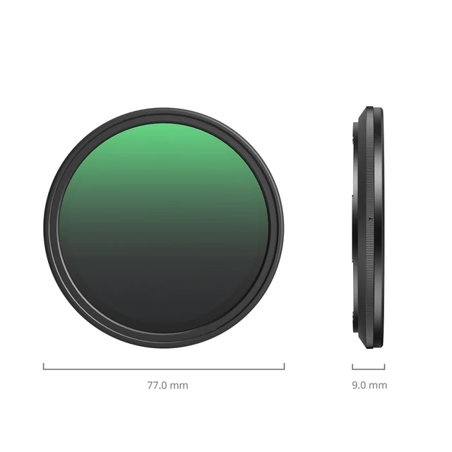 Alt view image 3 of 6 - SmallRig 67mm ND64-ND400 6-9 Stop Magnetic VND Filter for Smartphone