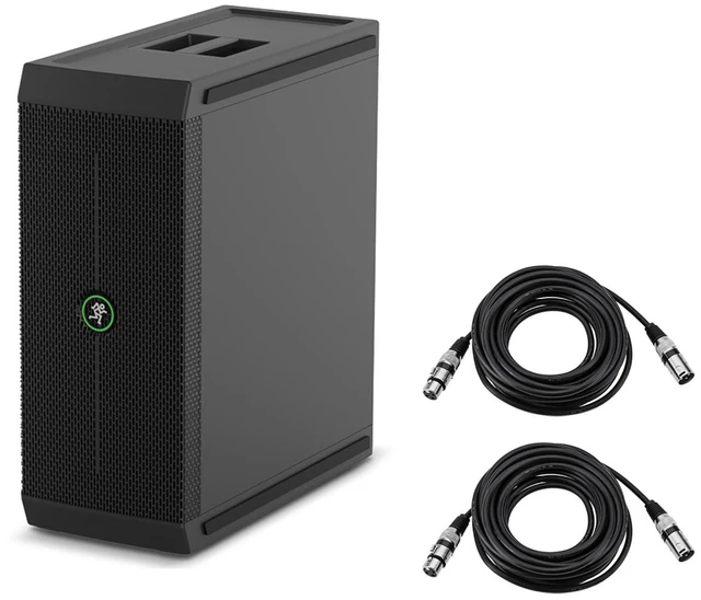 Main image of Mackie ThumpSub GO 8" 400W Portable Battery-Powered Subwoofer, 2x Mic Cable