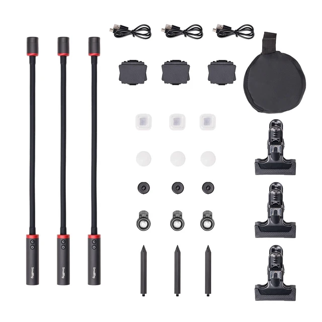 Alt view image 4 of 7 - SmallRig RM 03 3W RGBW Macro Photography LED 3-Light Kit