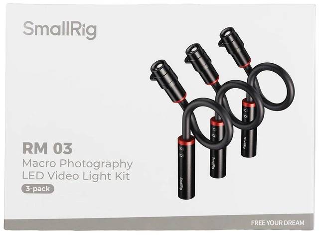 Alt view image 5 of 7 - SmallRig RM 03 3W RGBW Macro Photography LED 3-Light Kit