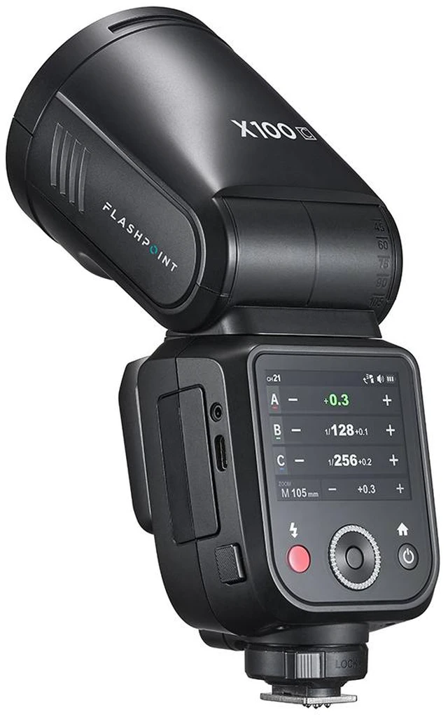Alt view image 4 of 7 - Flashpoint X100 TTL R2 On Camera Flash With BP-960 External Power Pack For Canon