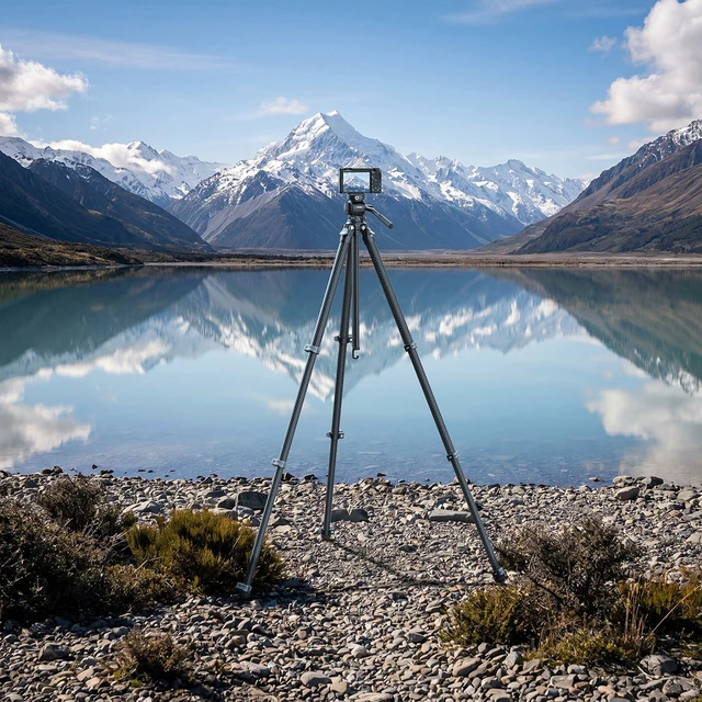 Alt view image 5 of 5 - SmallRig 4-Section Carbon Fiber Portable Travel Tripod with Fluid Head, Black