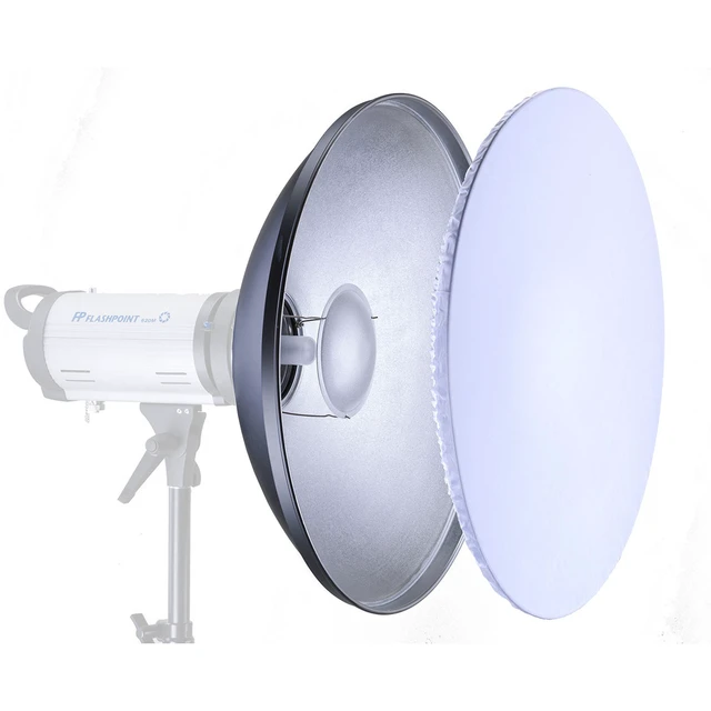 Alt view image 7 of 7 - Glow 17" Silver Beauty Dish for Flashpoint Mount
