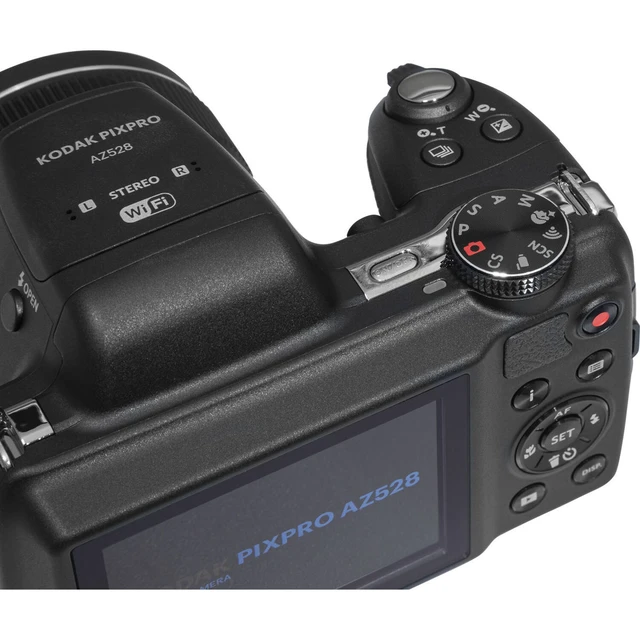 Alt view image 6 of 7 - Kodak PIXPRO AZ528 Astro Zoom 16MP Full HD Digital Camera, Black, Bundle with 32GB Memory Card and Camera Bag