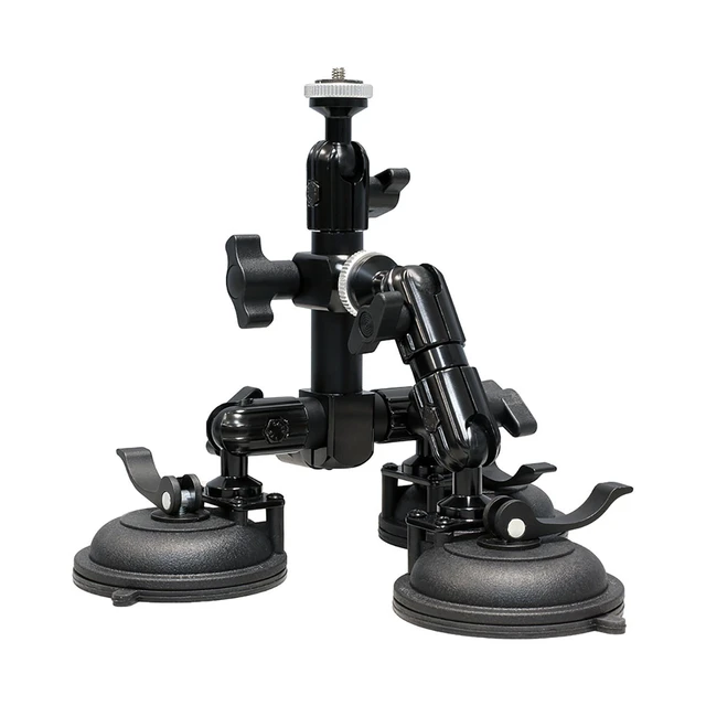 Alt view image 2 of 6 - Delkin Devices Fat Gecko Triple Suction Cup Mount