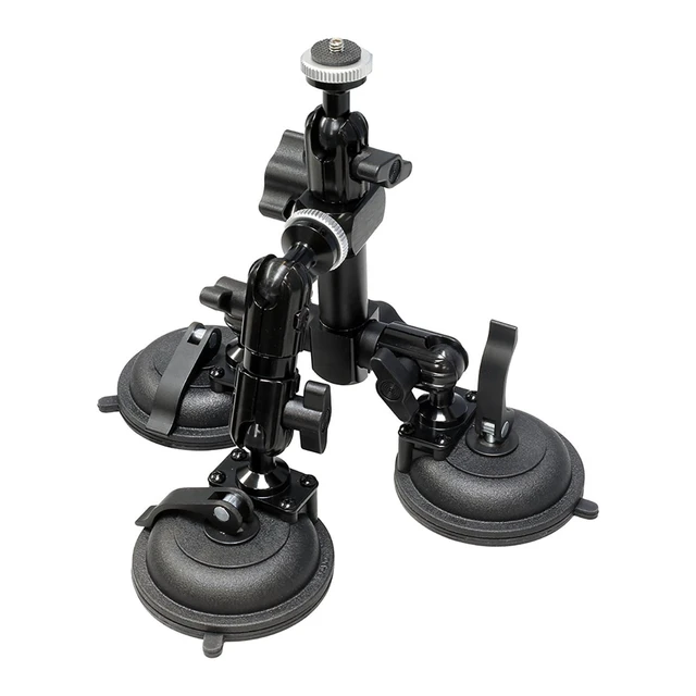 Alt view image 3 of 6 - Delkin Devices Fat Gecko Triple Suction Cup Mount