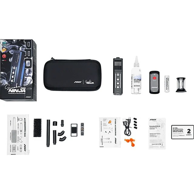 Alt view image 7 of 7 - PMI SmokeNINJA Pro V2 Wireless Handheld Mini Smoke Machine Base Kit