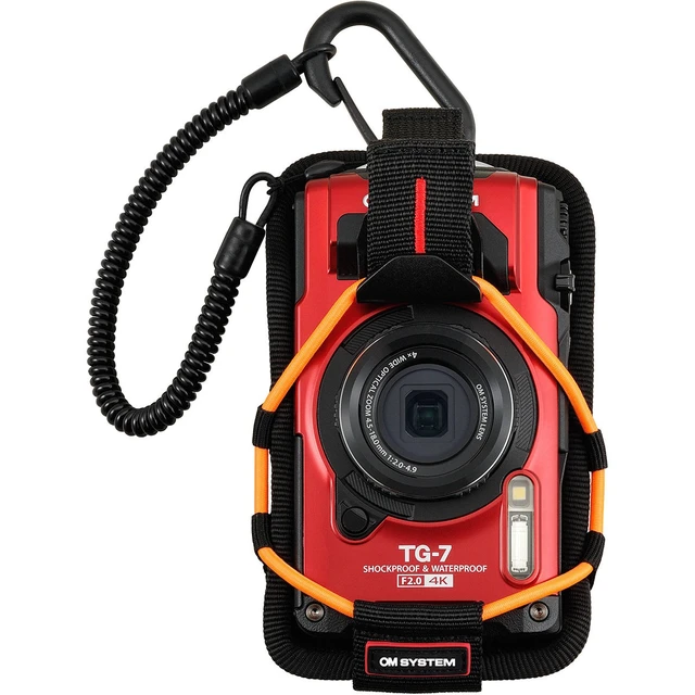 Alt view image 3 of 6 - OM SYSTEM CSCH-123 Tough Sport Holder for TG-7 Camera, Black/Orange