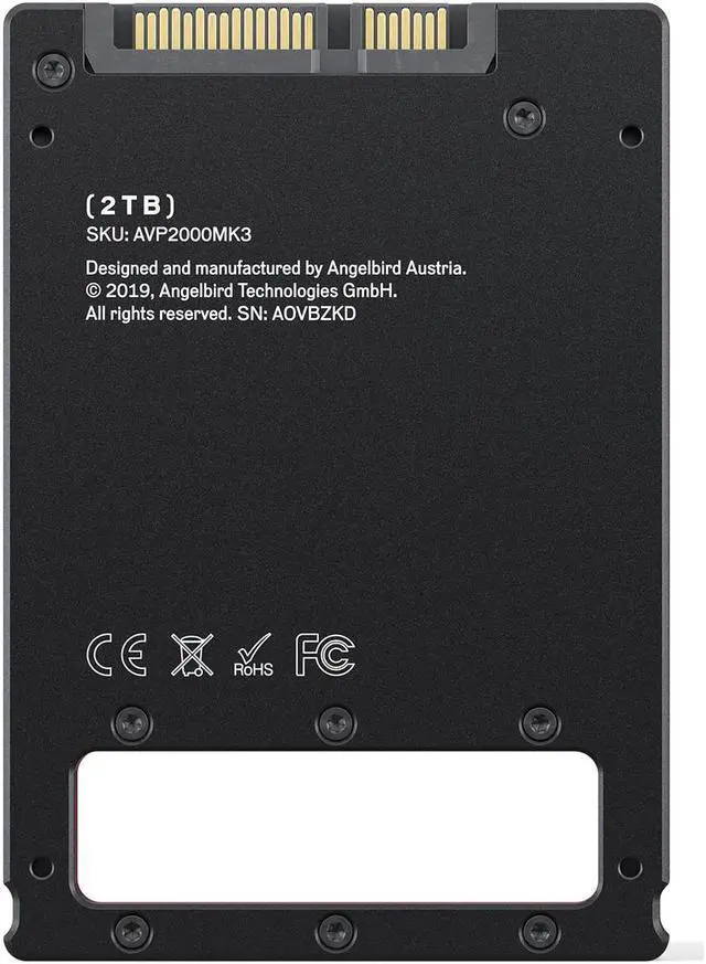 Alt view image 5 of 14 - Angelbird AV PRO MK3 2TB SATA III 6 Gb/s 2.5" Internal SSD #AVP2000MK3