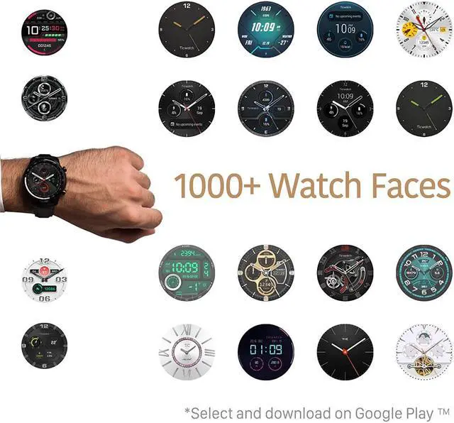 Alt view image 5 of 7 - Mobvoi TicWatch Pro 3 with Built-In GPS, Shadow Black #P1032000300A