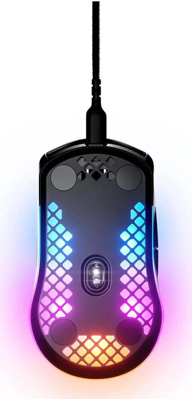 Alt view image 3 of 20 - SteelSeries Aerox 3 8500dpi Wired RGB Gaming Mouse 62599