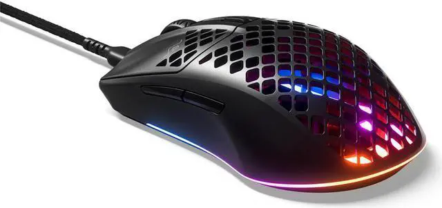 Alt view image 2 of 20 - SteelSeries Aerox 3 8500dpi Wired RGB Gaming Mouse 62599