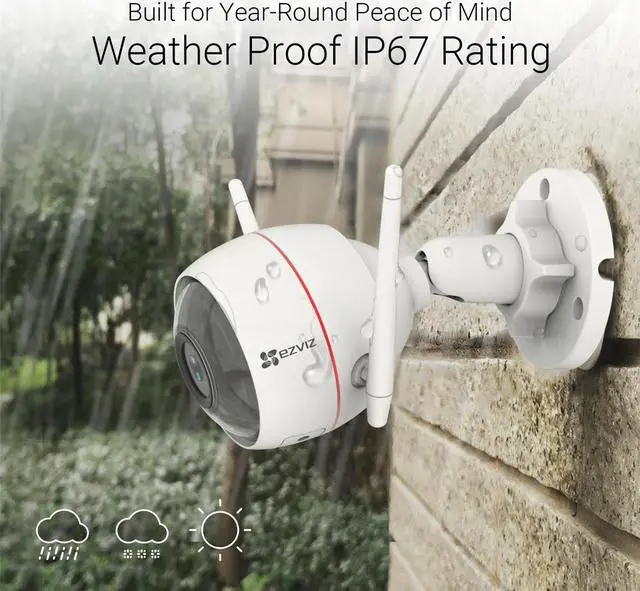 Alt view image 6 of 7 - EZVIZ EZC3W3H2L28 C3W Pro Smart Wi-Fi 1080p Full HD Outdoor Security Camera