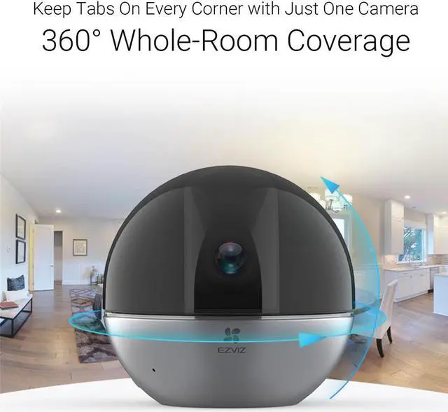 Alt view image 3 of 20 - EZVIZ EZC6W3H4 C6W Smart Wi-Fi 2K HD Indoor Security Camera