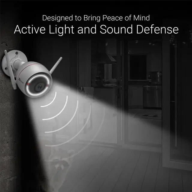 Alt view image 4 of 7 - EZVIZ EZC3W3H2L28 C3W Pro Smart Wi-Fi 1080p Full HD Outdoor Security Camera