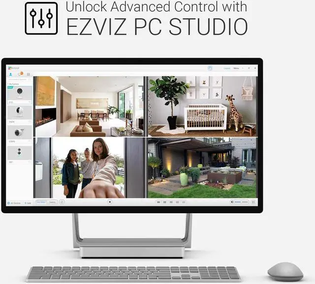 Alt view image 5 of 20 - EZVIZ EZC6W3H4 C6W Smart Wi-Fi 2K HD Indoor Security Camera