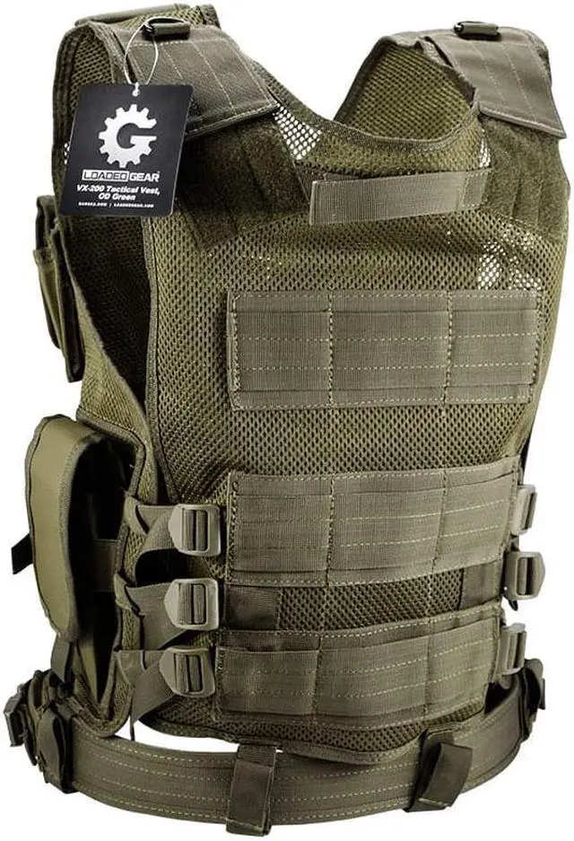 Alt view image 3 of 7 - Loaded Gear VX-200 Tactical Vest, Right Hand (OD Green)