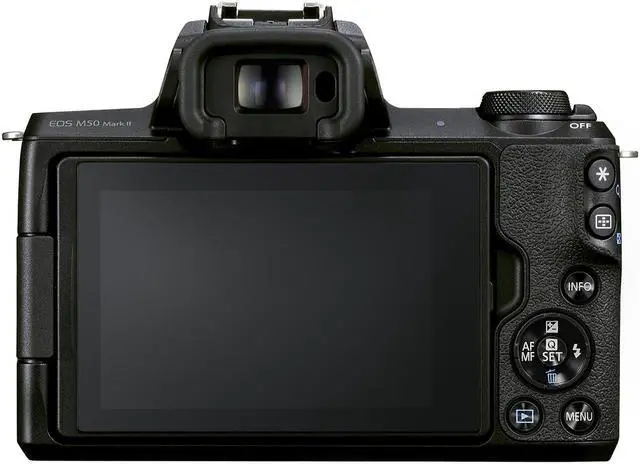 Alt view image 2 of 10 - Canon EOS M50 Mark II 24.1 Megapixel Mirrorless Camera with Lens Black 4728C006