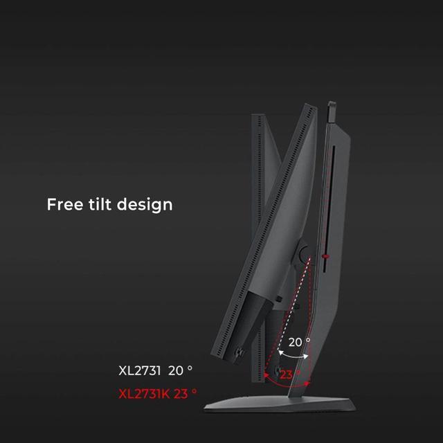 Alt view image 19 of 19 - BenQ ZOWIE XL2731K 27" 1920 x 1080 Full HD 165Hz HDMI 2.0 DisplayPort VESA Tilt Swivel Pivot Height Adjust Gaming Monitor