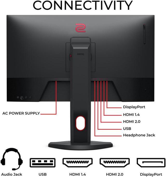 Alt view image 15 of 19 - BenQ ZOWIE XL2731K 27" 1920 x 1080 Full HD 165Hz HDMI 2.0 DisplayPort VESA Tilt Swivel Pivot Height Adjust Gaming Monitor