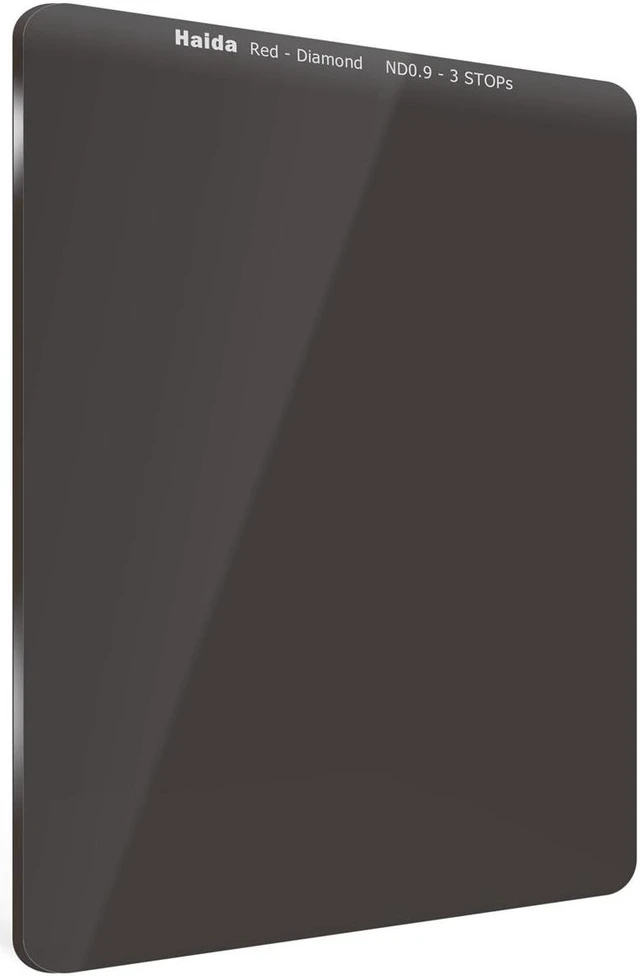 Main image of Haida Red Diamond 75x100mm 0.9 (8x) 3-Stop Glass Neutral Density Filter #HD4516