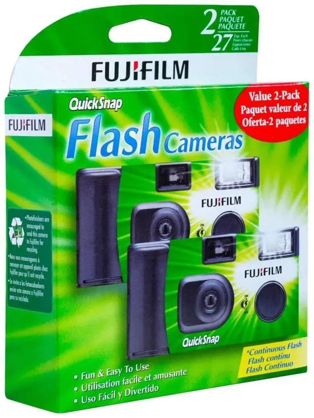 Main image of Fujifilm QuickSnap Flash 400 One Time Use 35mm Camera with Flash, 27 Exposures, (5, 2-Packs)
