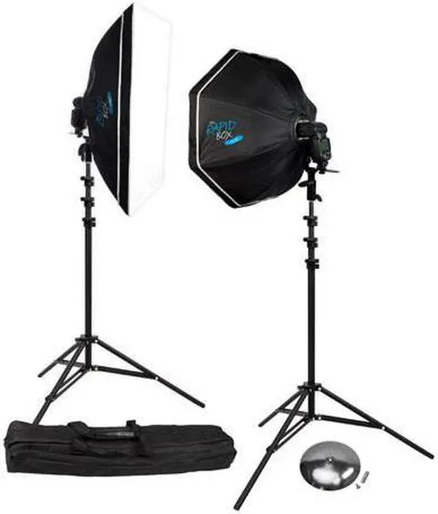 Main image of Westcott Rapid Box 2-Light Kit with Deflector Plate Beauty Dish & Carry Case