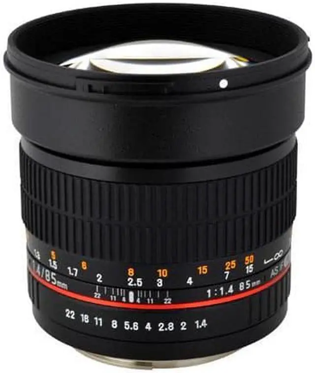 Alt view image 5 of 15 - Rokinon 85Mc Camera Lens 85Mm F1.4 Aspherical Lens for Canon