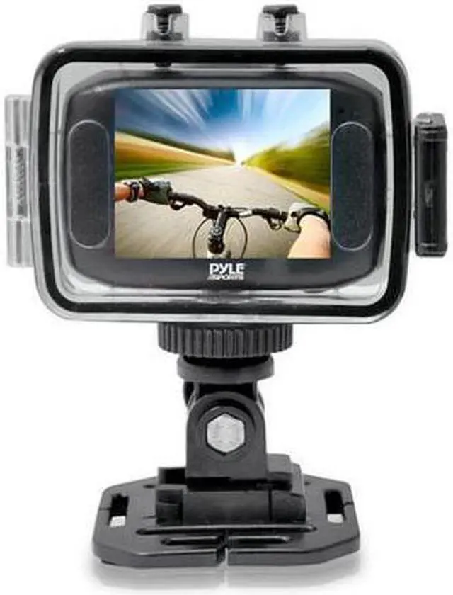 Alt view image 10 of 18 - Pyle - High-Definition Sport Action Camera with 720p Wide-Angle Camcorder, 5.0 MP Camera, 2-Inch Touch Screen (Orange Color)