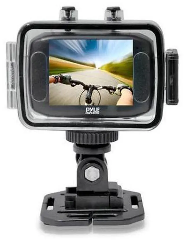 Alt view image 13 of 19 - High-Definition Sports Action Camera w/ 720p Wide-Angle Camcorder, 5.0 MP Camera, 2" Touch Screen, Micro SD Card Slot, Waterproof Case & Mounting Gear for Biking